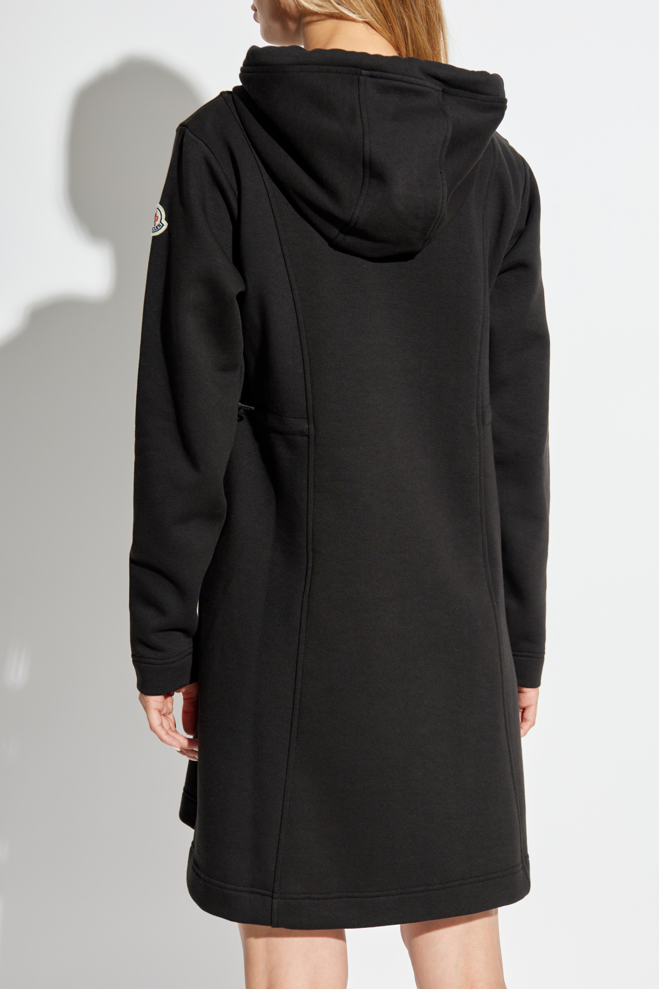 ワンピース MONCLER Black Cotton Sweatshirt Dress Moncler Black Cotton Sweatshirt Dress - ShopStyle